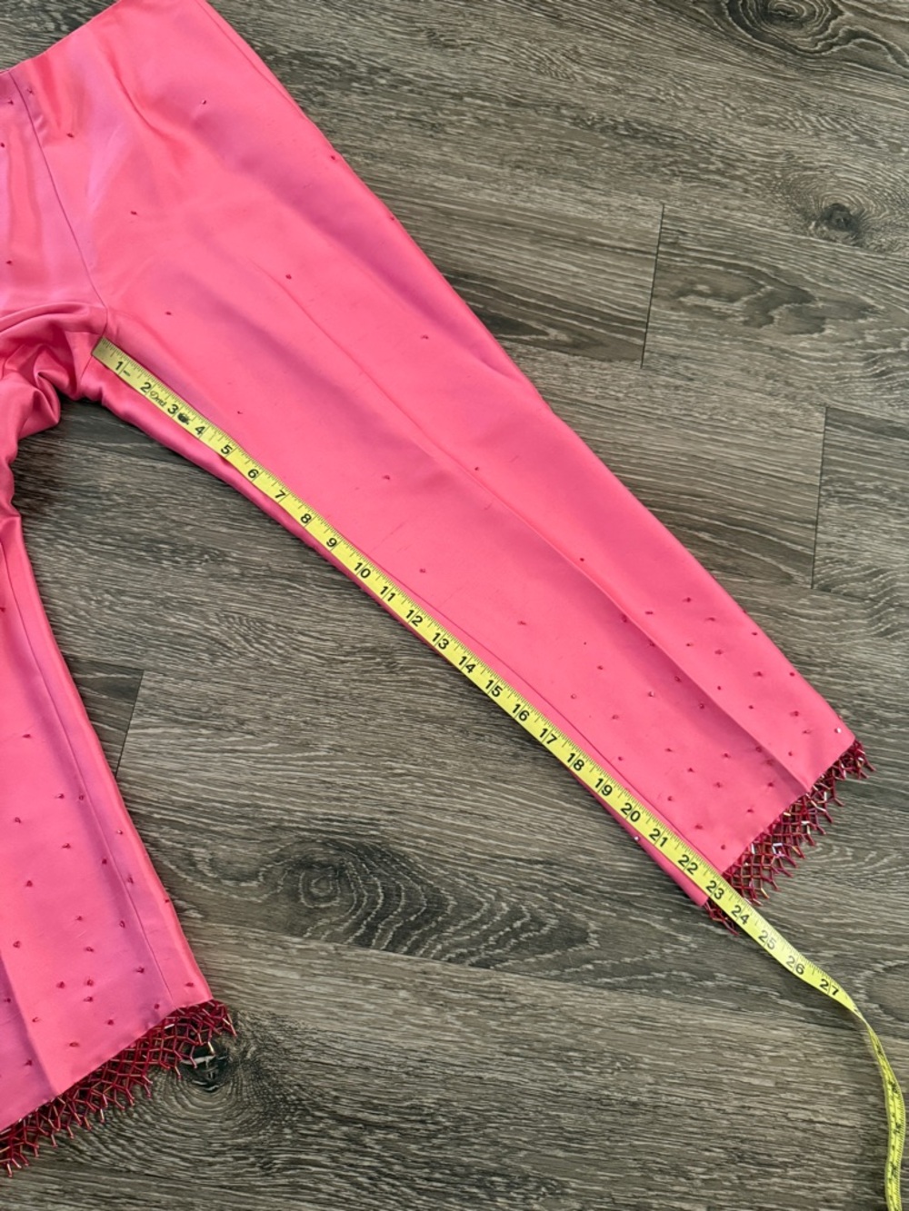 Ann Taylor Silk Beaded Trousers and Crop Top Set - Picture 10 of 11